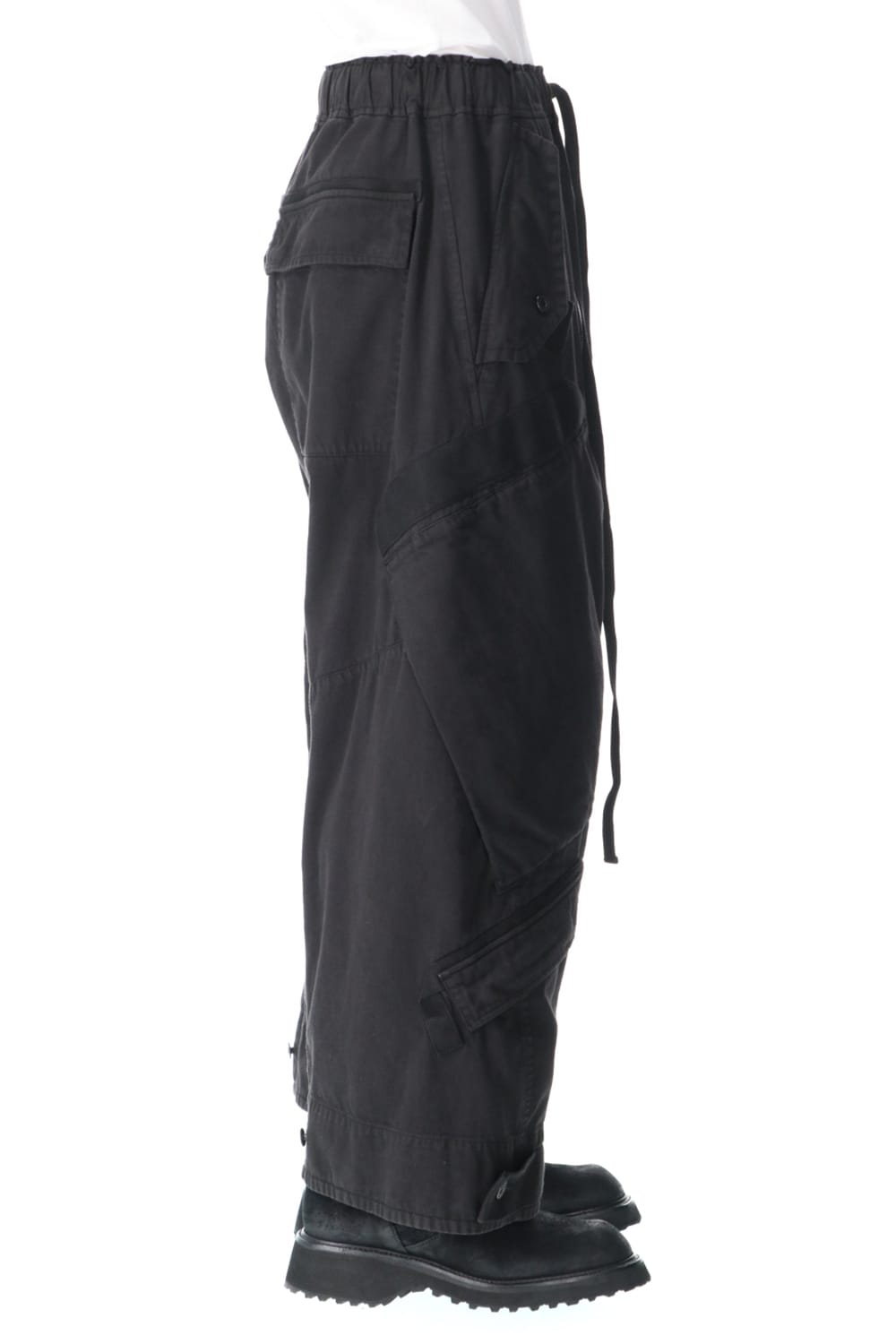 Multi strap Baggy pants Black