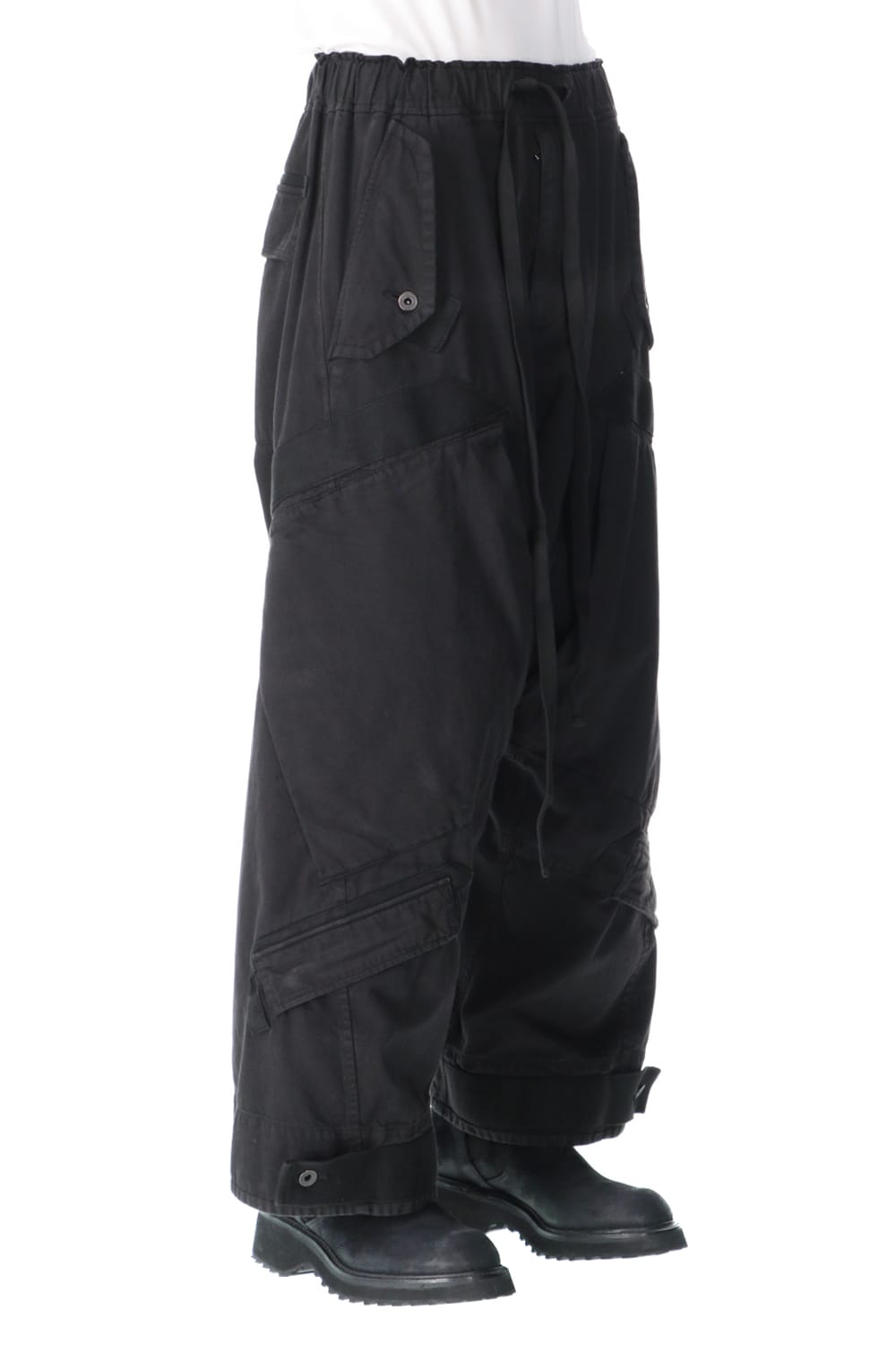 Multi strap Baggy pants Black