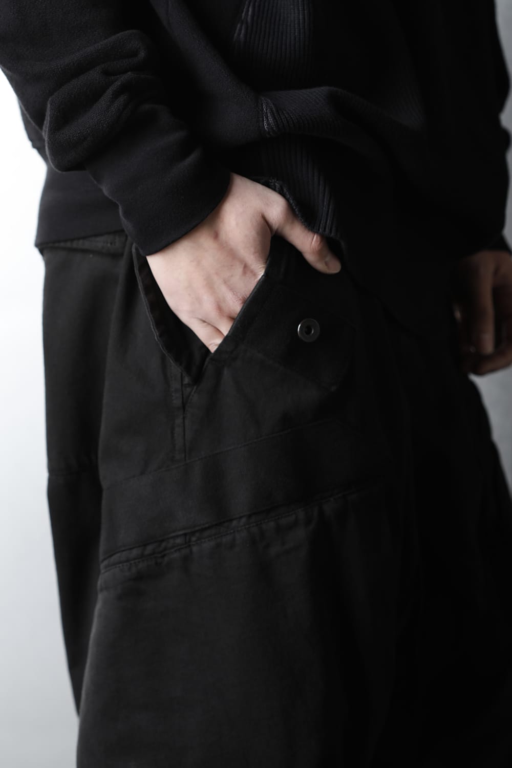 Multi strap Baggy pants Black