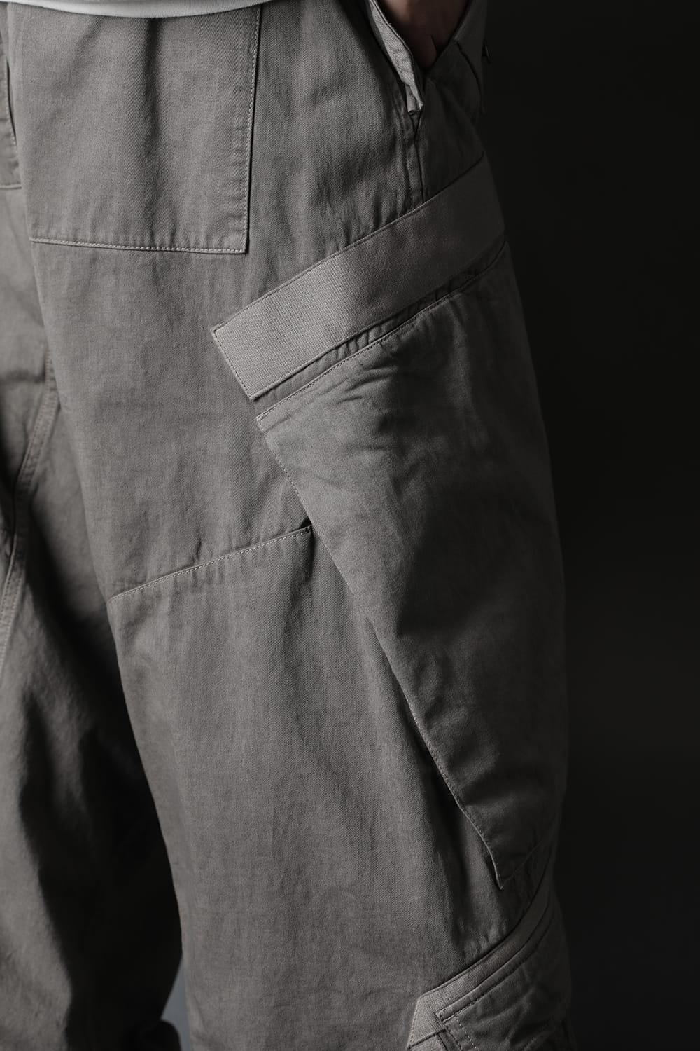 Multi strap Baggy pants Gray