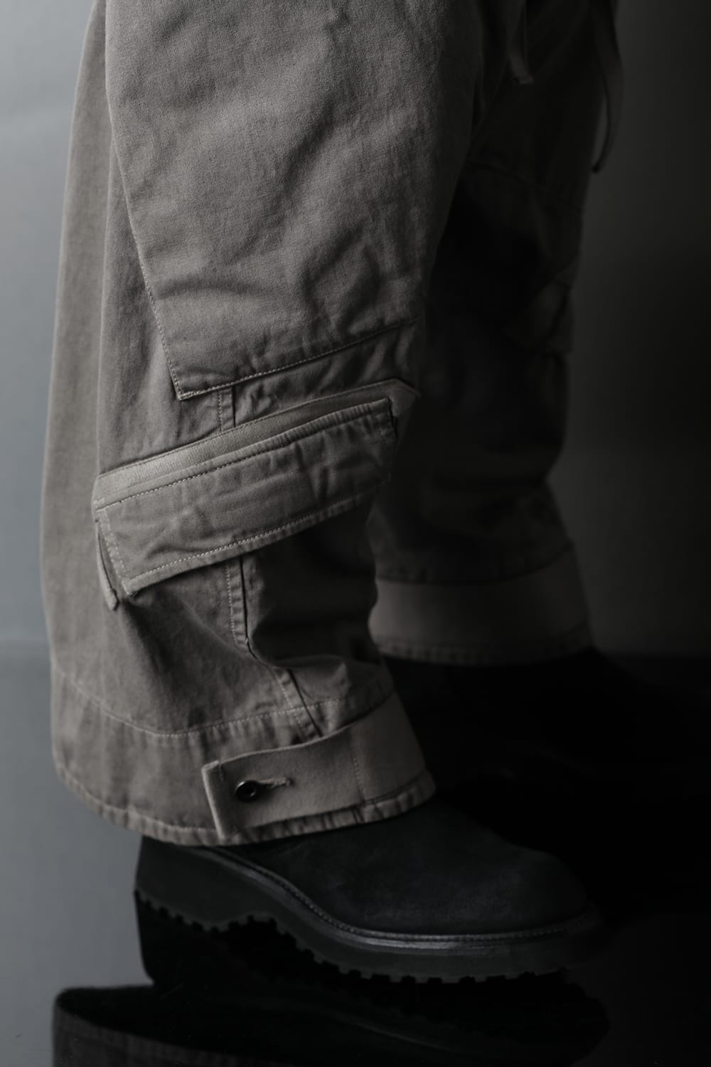 Multi strap Baggy pants Gray