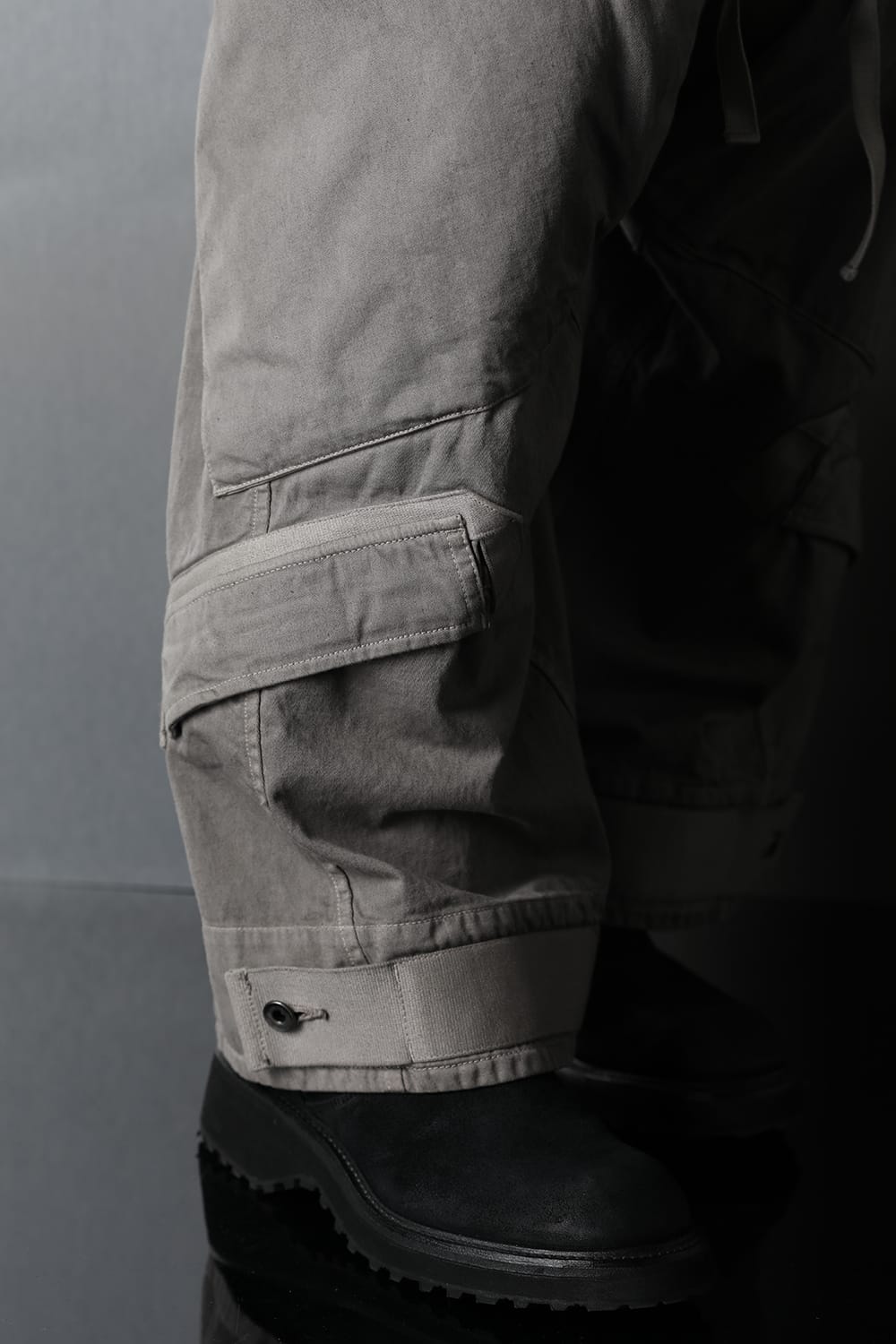 Multi strap Baggy pants Gray