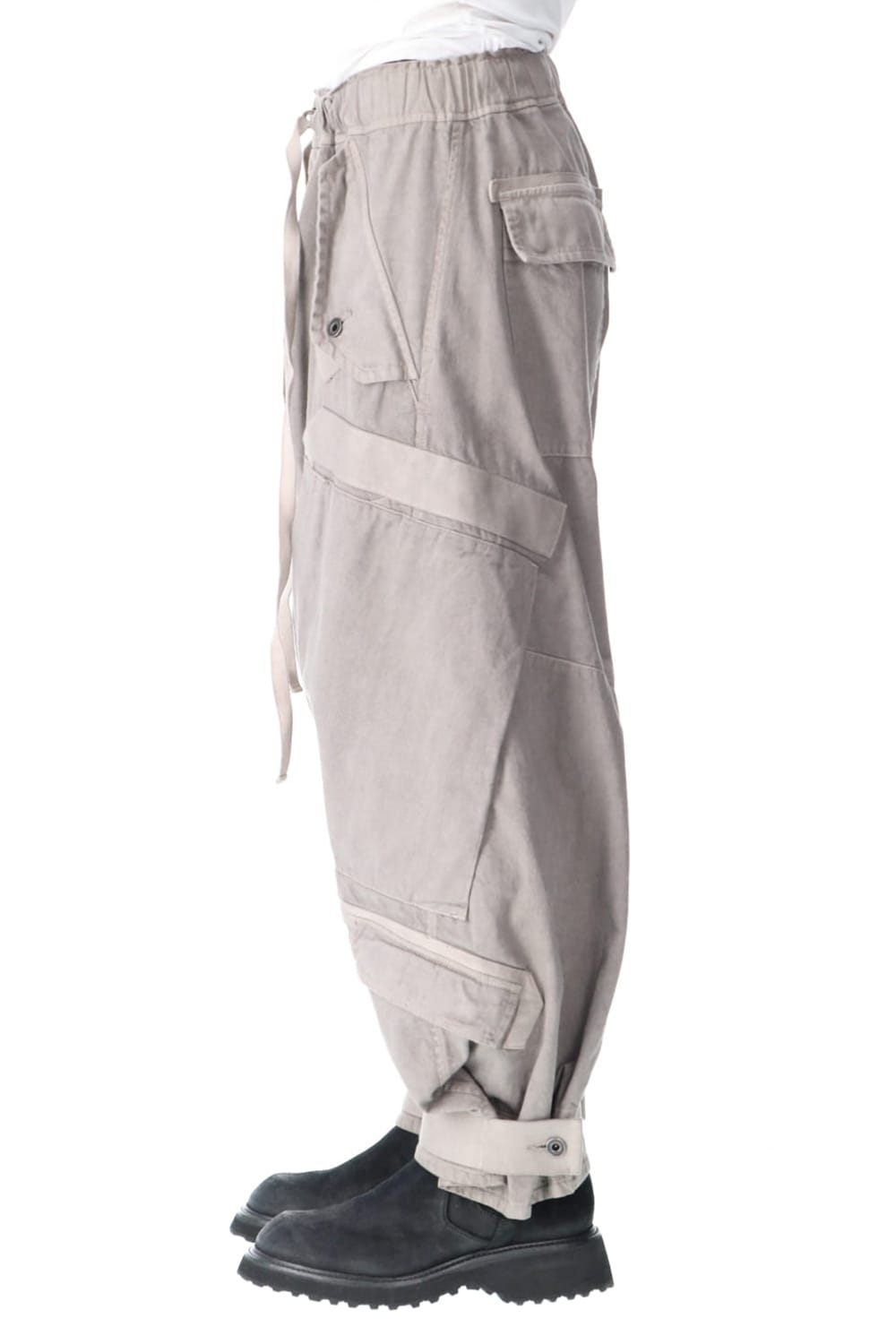 Multi strap Baggy pants Gray