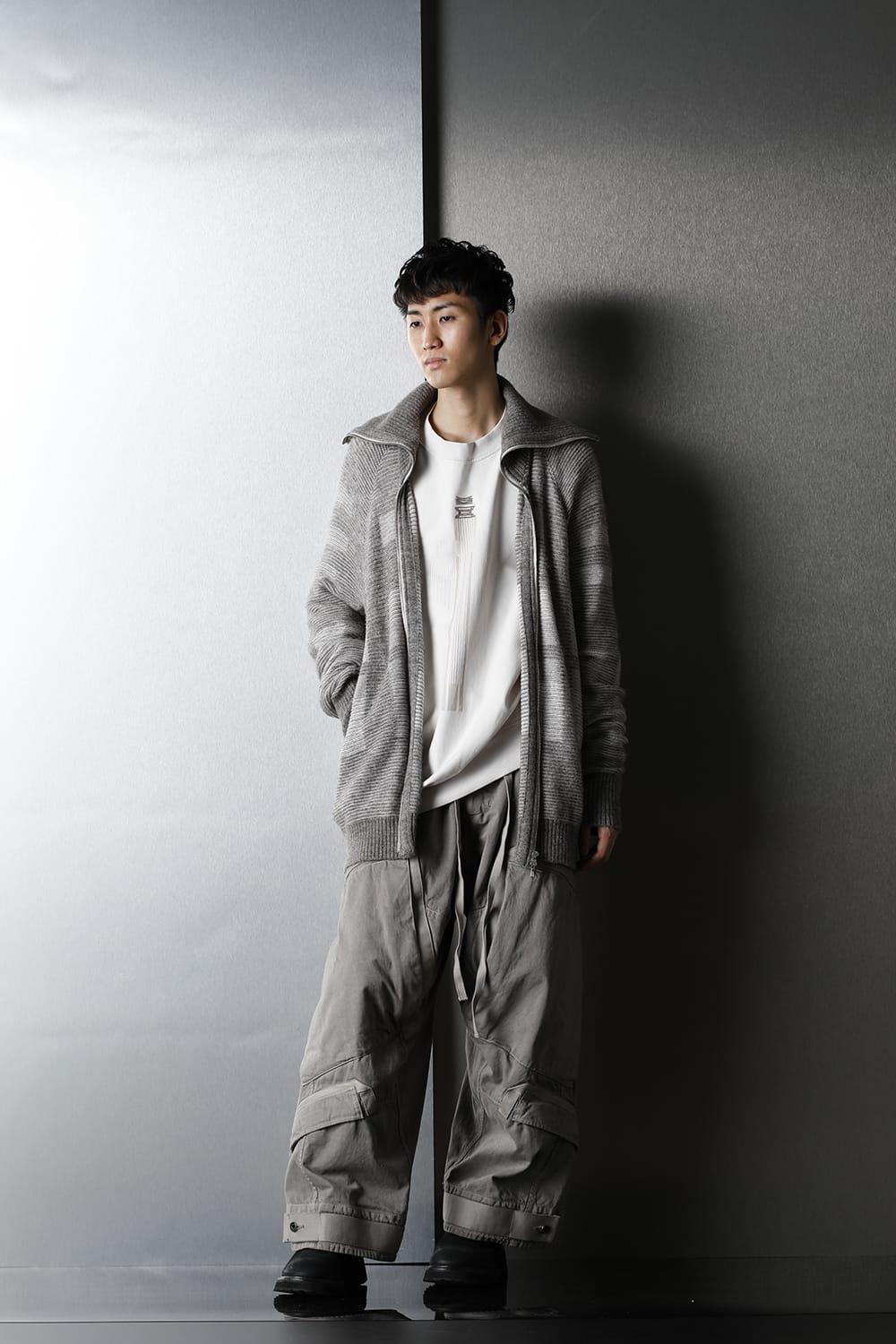 Multi strap Baggy pants Gray