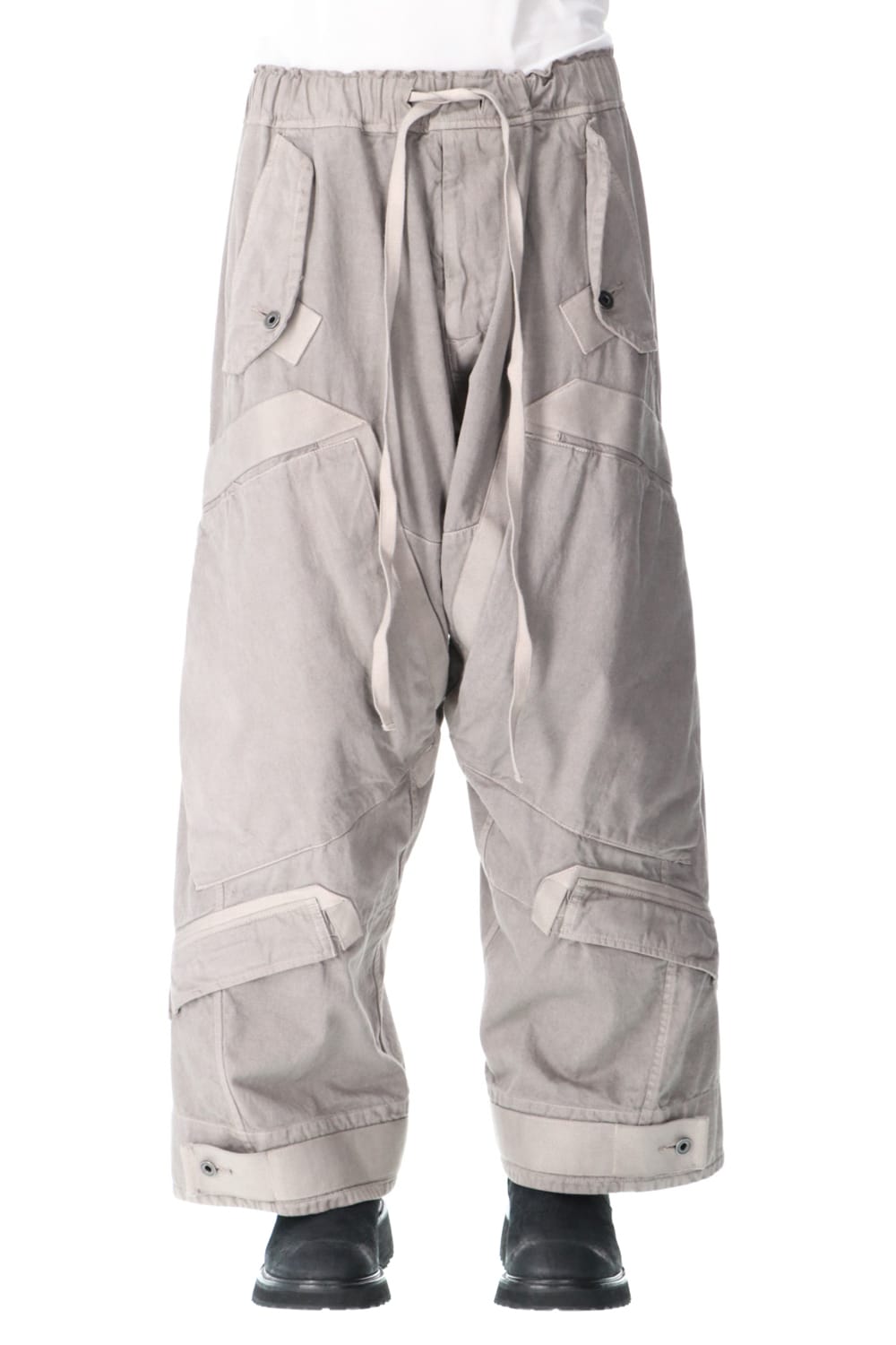 Multi strap Baggy pants Gray