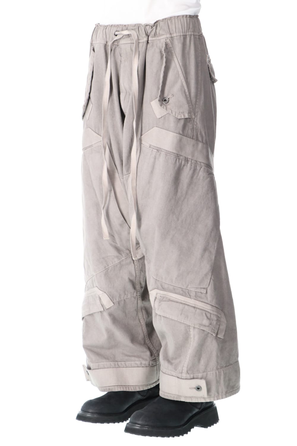 Multi strap Baggy pants Gray