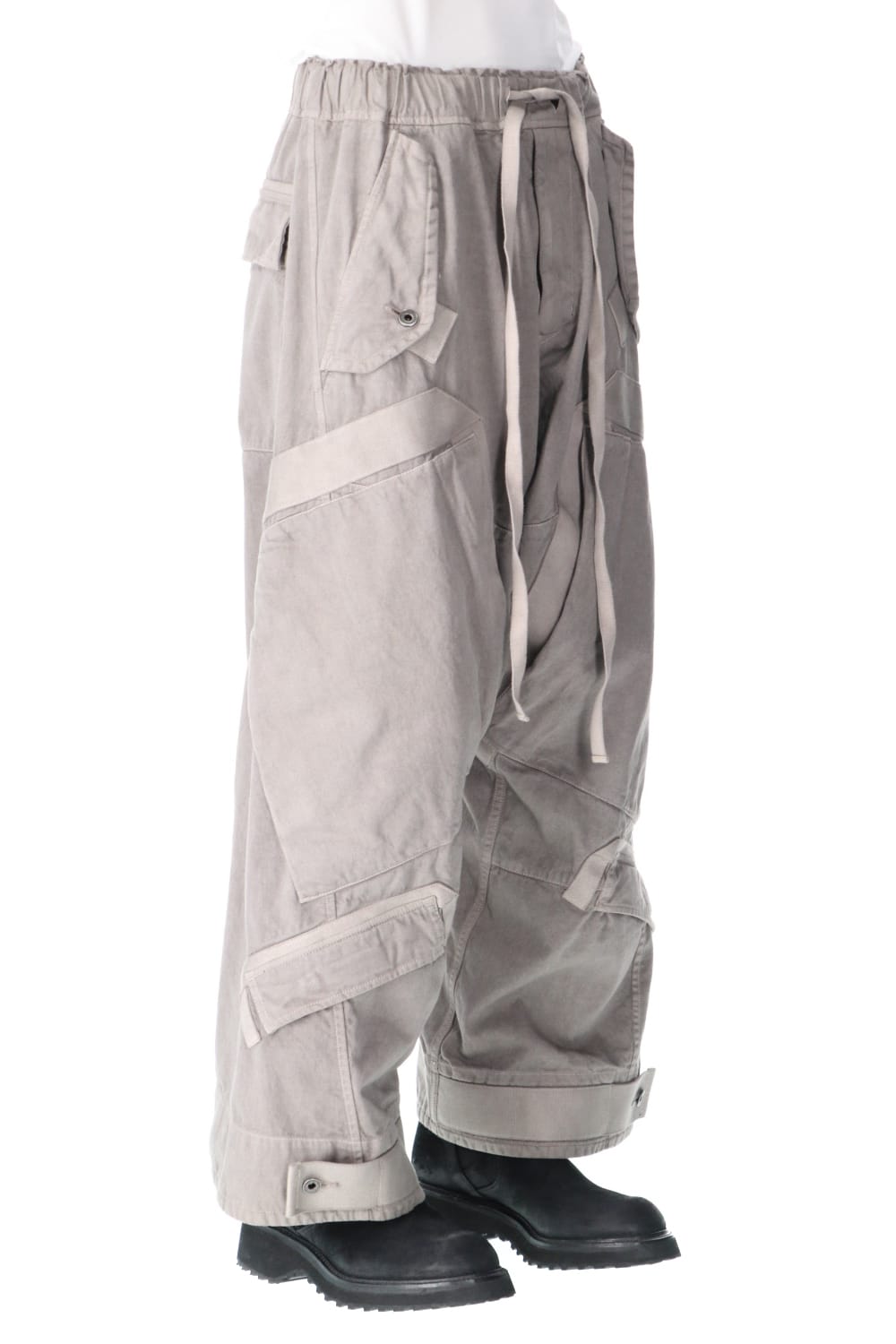 Multi strap Baggy pants Gray