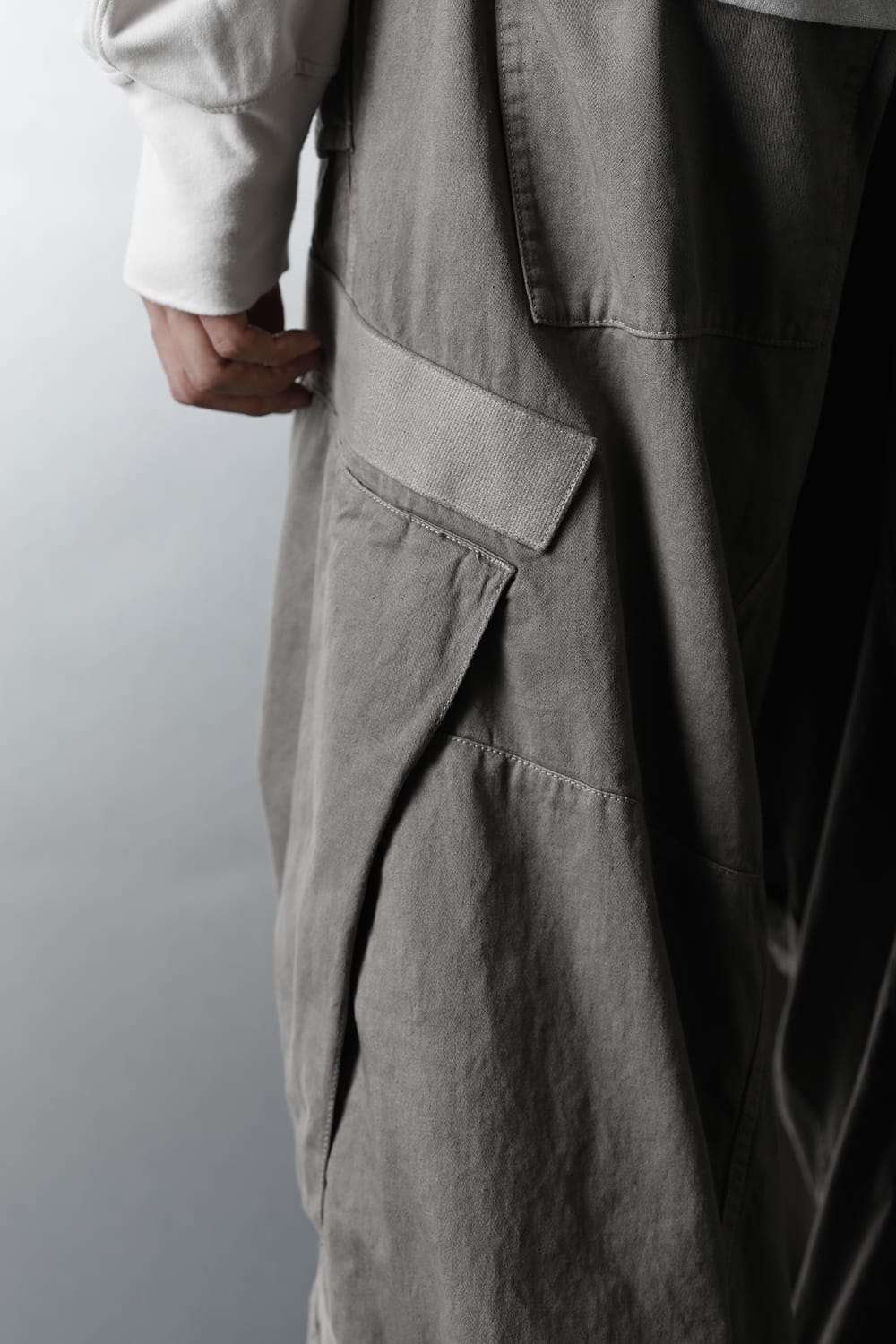 Multi strap Baggy pants Gray