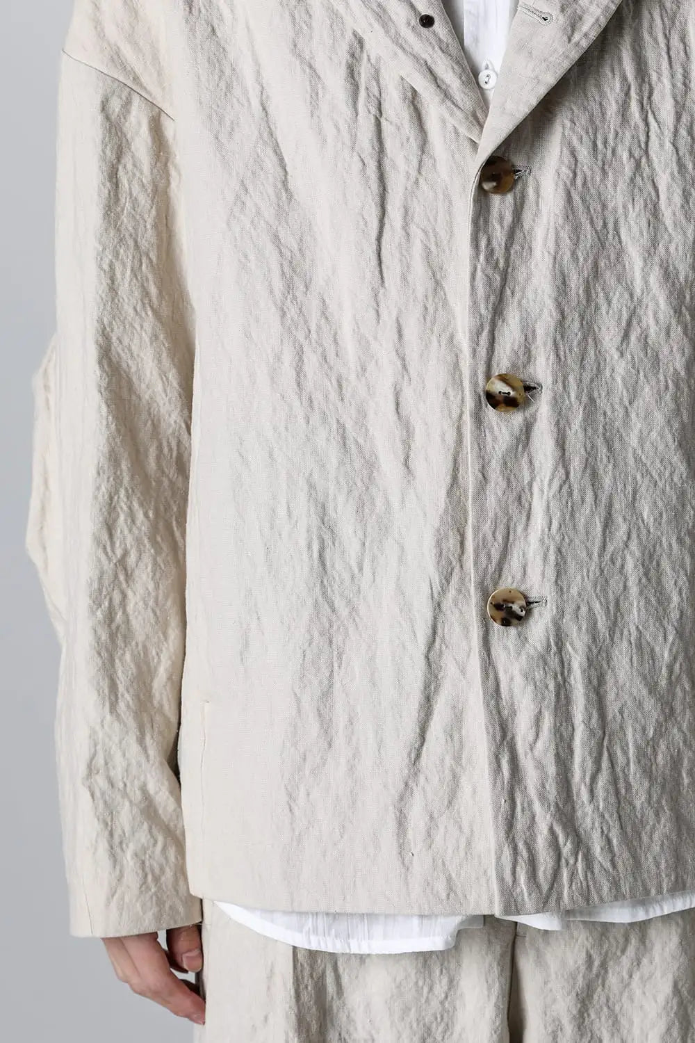 Jacket canapa / cotton metal shrink