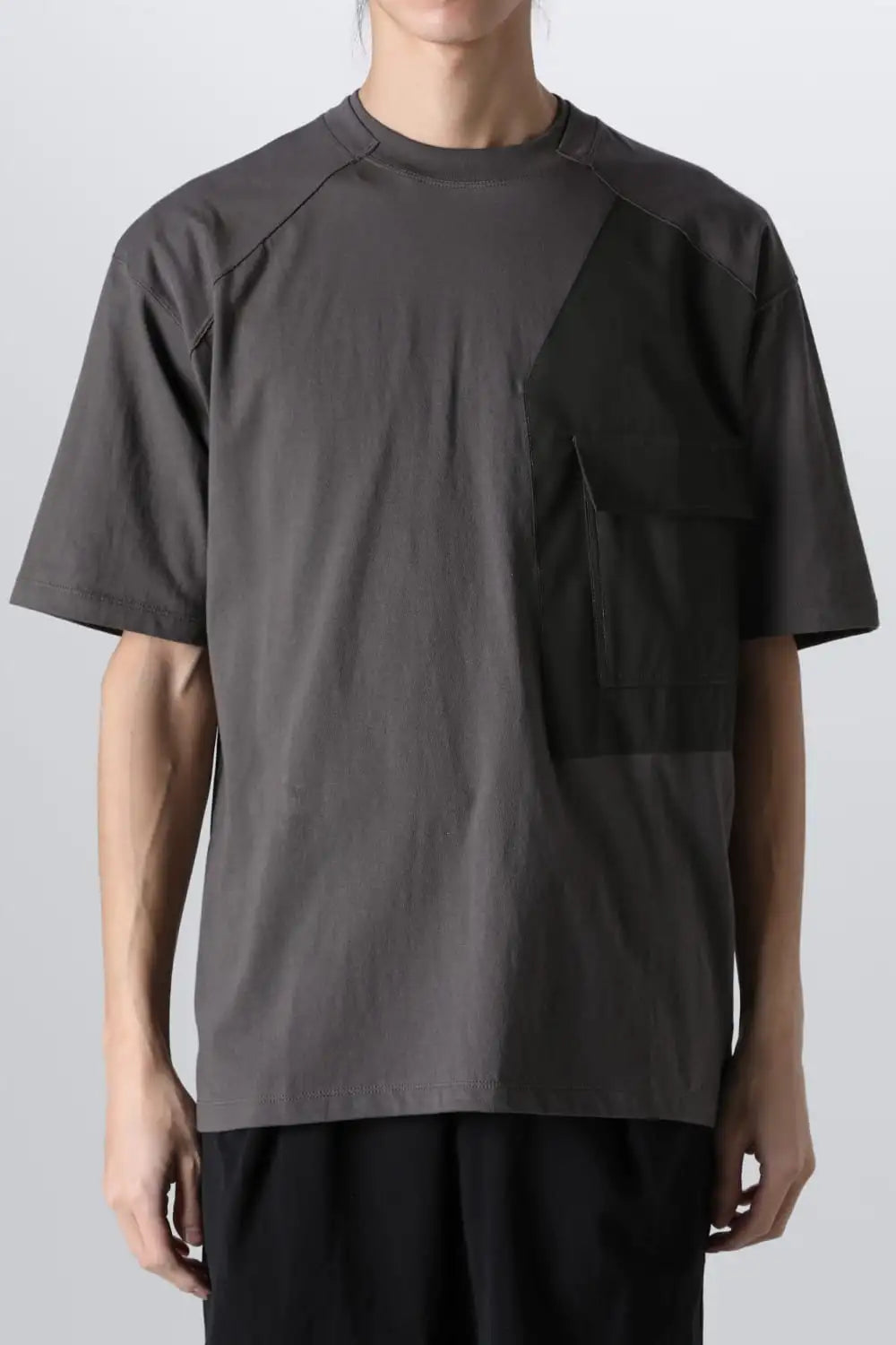 Cotton Jersey Pocket T-shirt  Gray