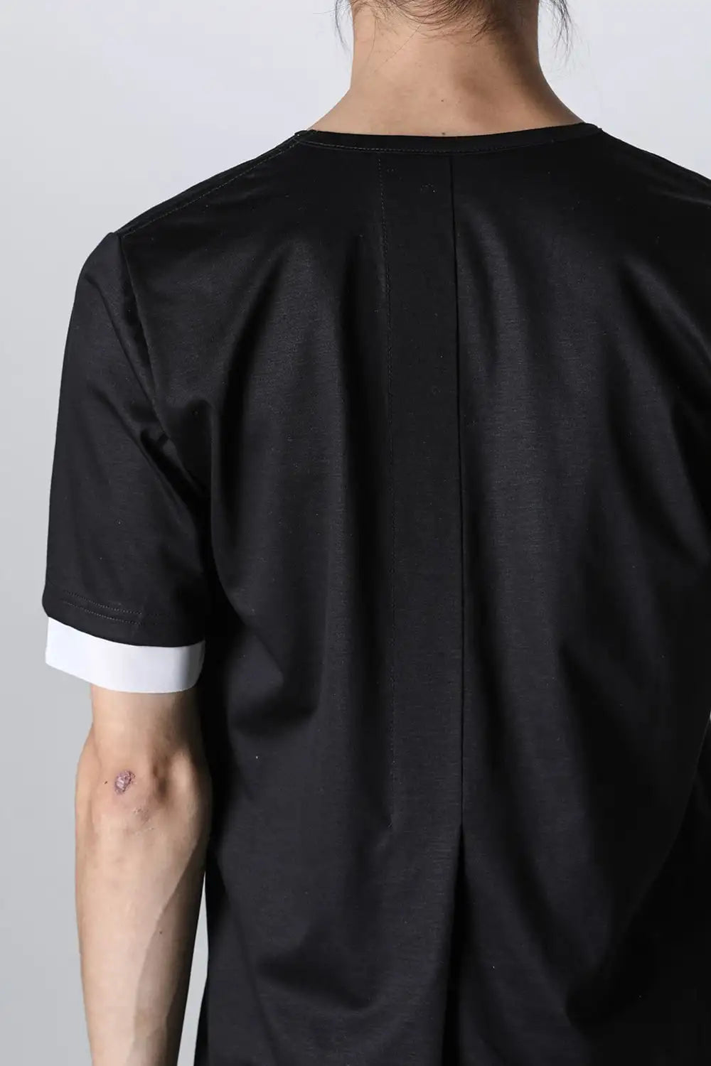 Layerd T-Shirt Black × White