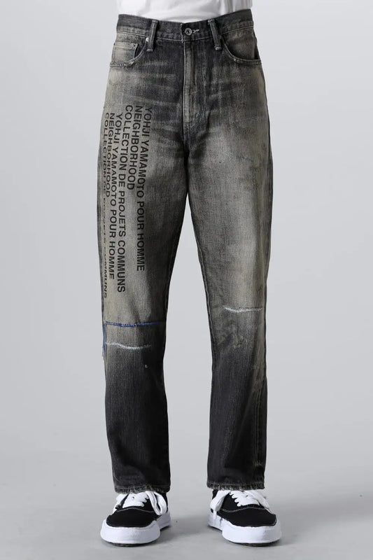 NEIGHBORHOOD x Yohji Yamamoto Denim Pants Black
