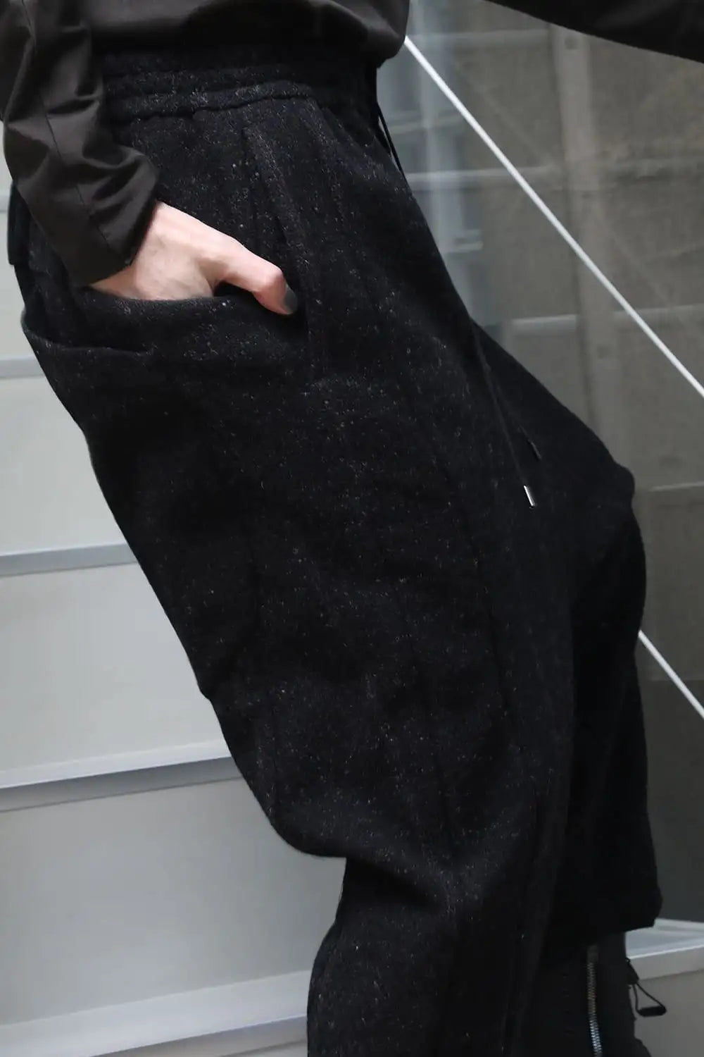 Relaxed pants Shetland wool