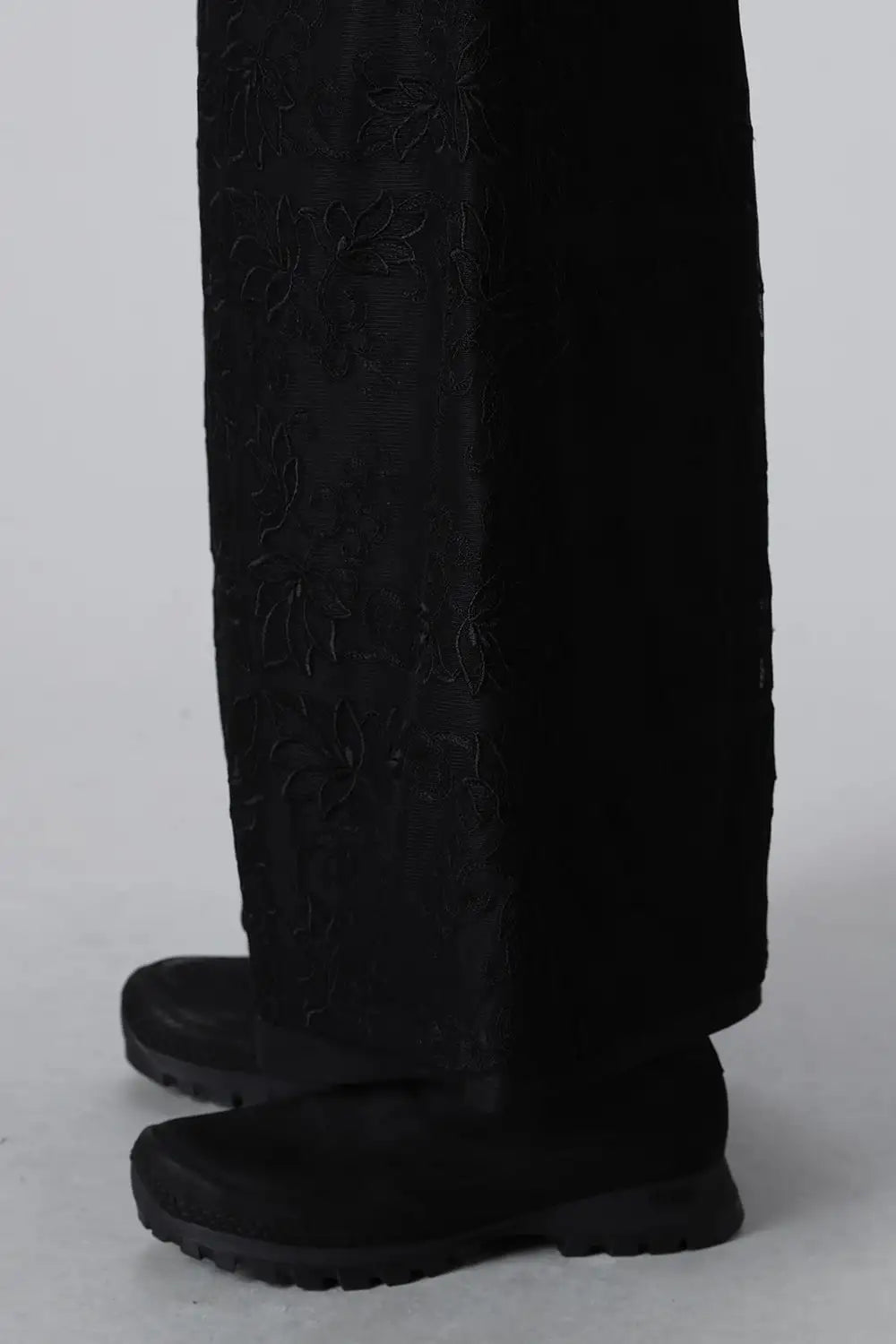 Lace Layered Wide Pants