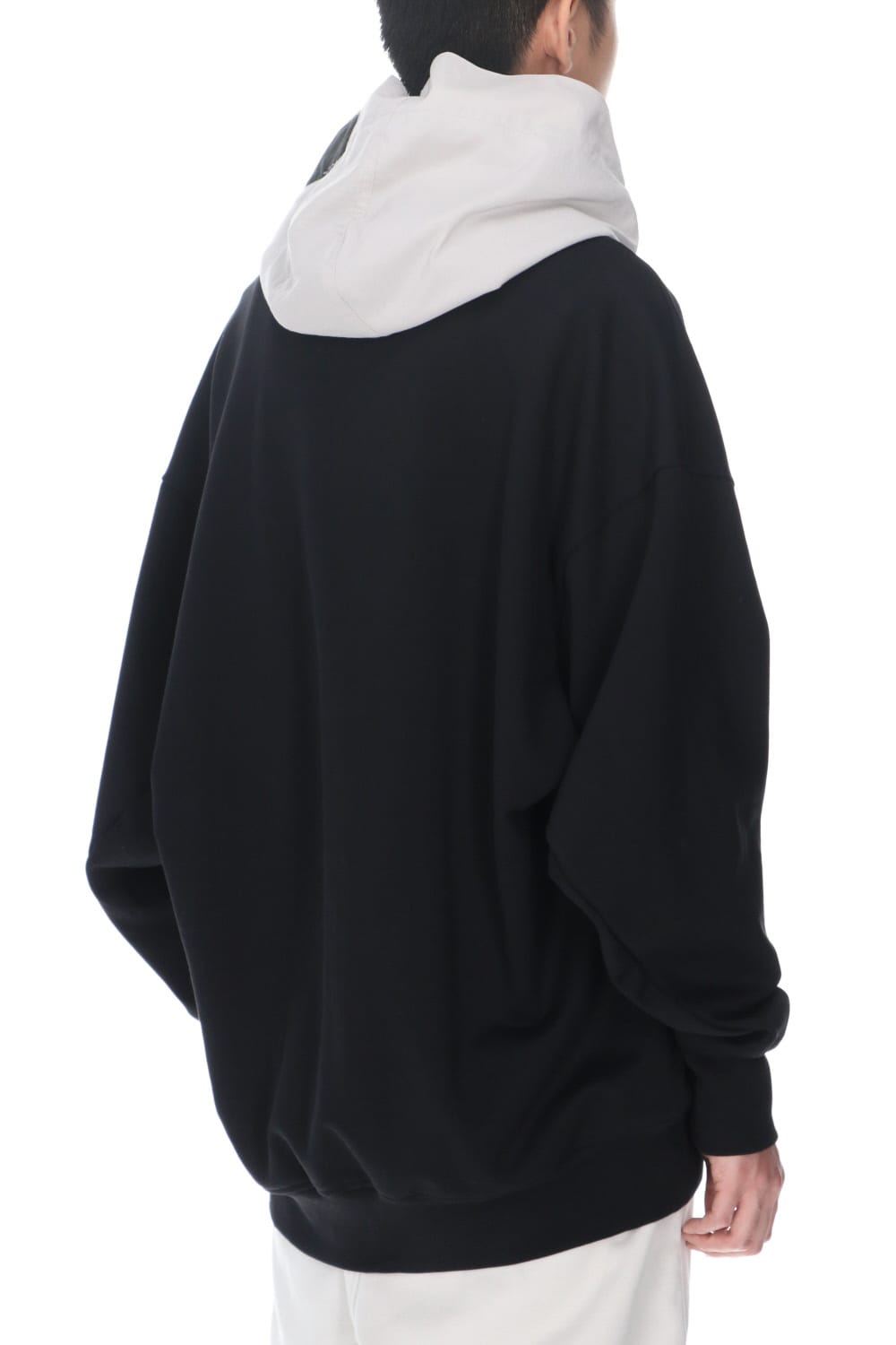 Nylon combo Hooded parka