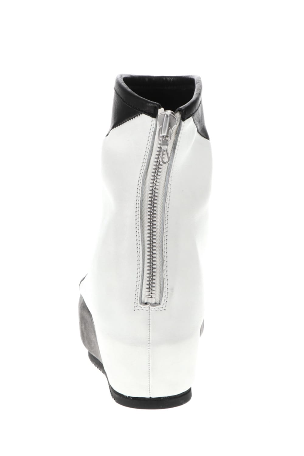 Prism In heeled boots Black × White