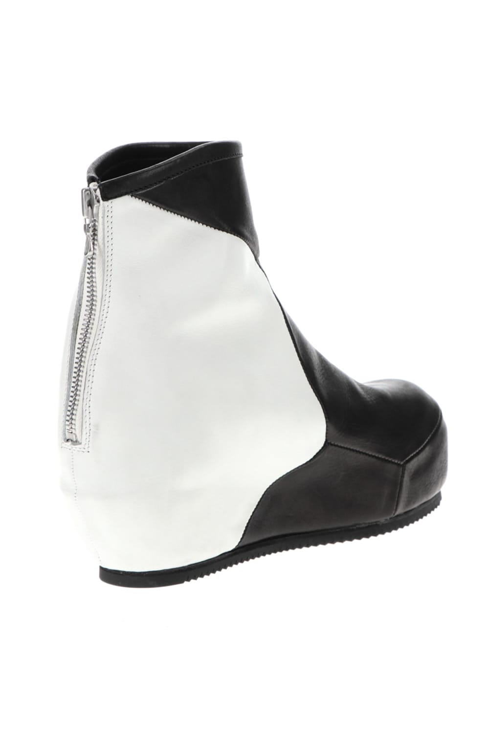 Prism In heeled boots Black × White