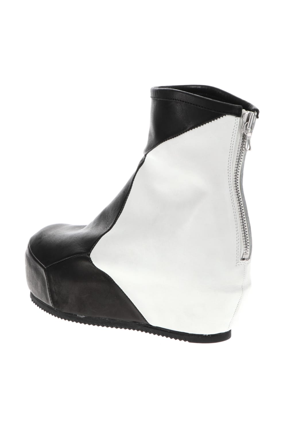 Prism In heeled boots Black × White