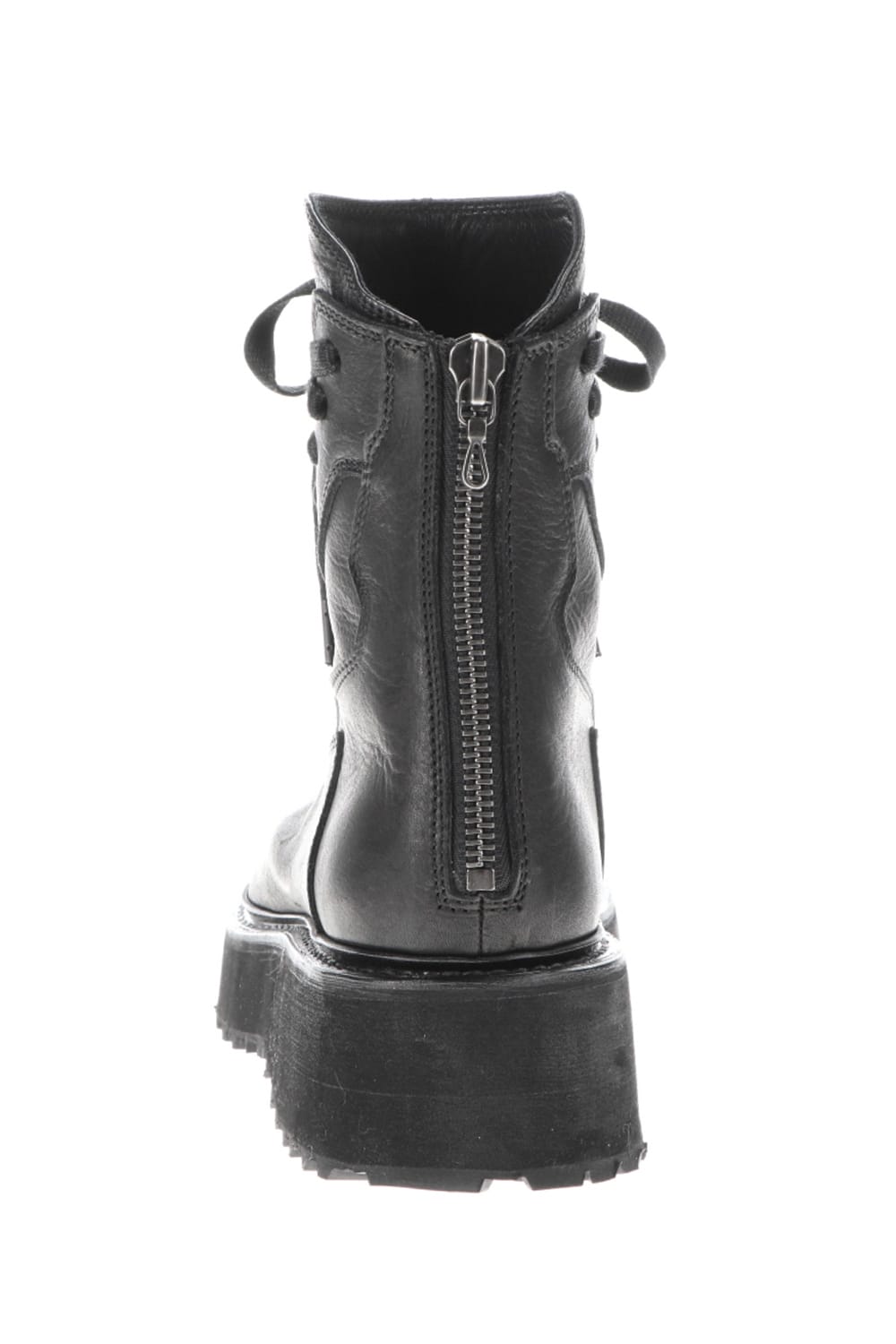 Back zip Lace up Boots