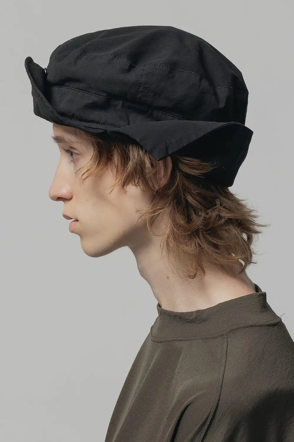 Dry Cotton Overdye Cap  Black