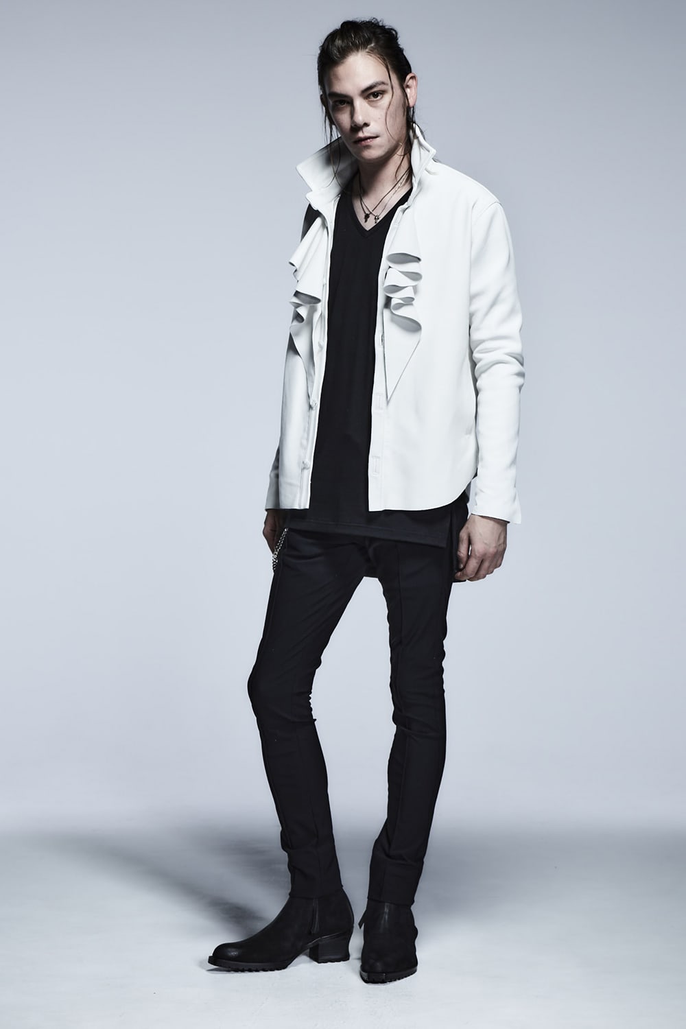 ドルマン Ｖネック Tシャツ ブラック