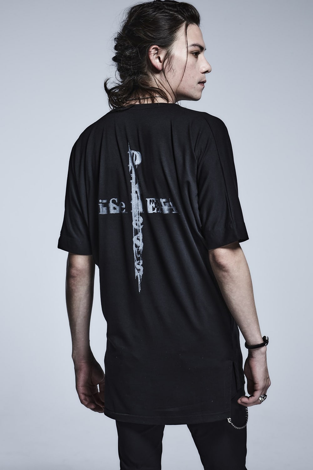 ドルマン Ｖネック Tシャツ ブラック