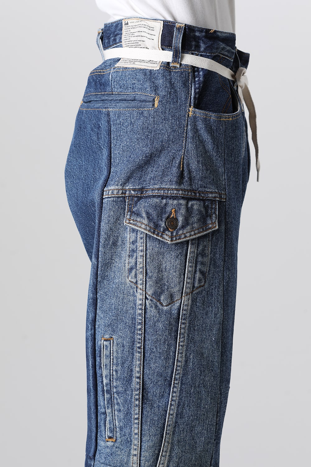 Denim Cargo Pants - L3