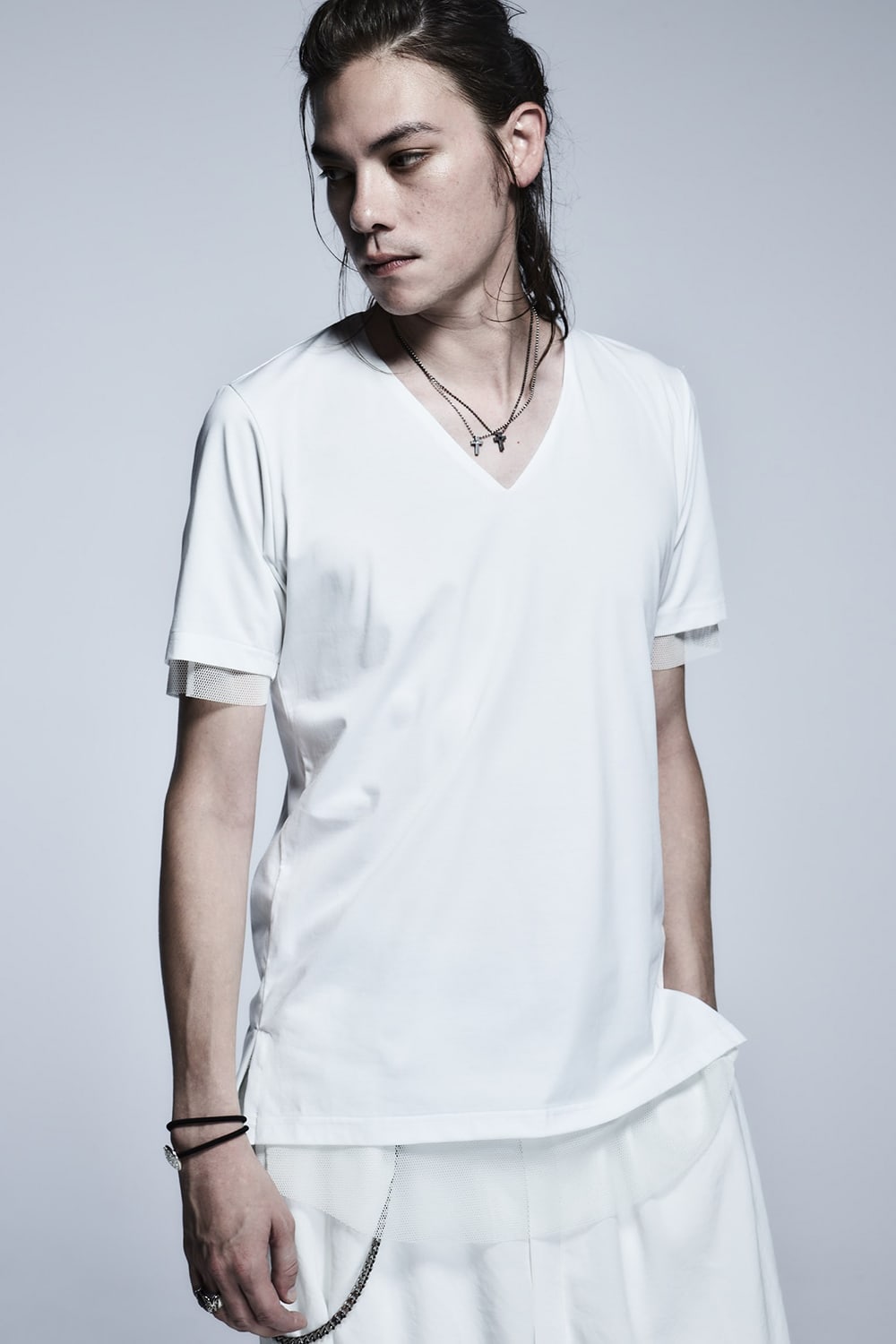 Layerd T-Shirts White×White