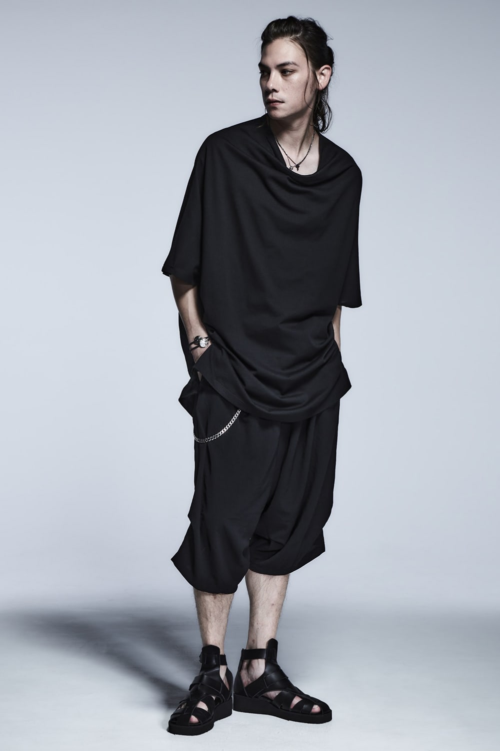 ルーズ ドルマン Tシャツ ブラック