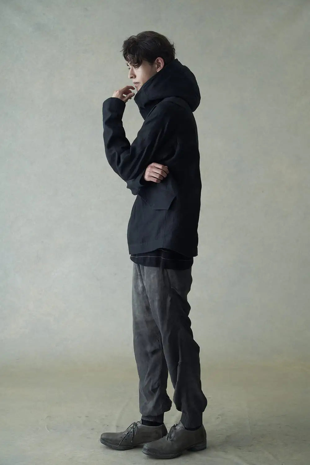 Jogger pants High twist viscose