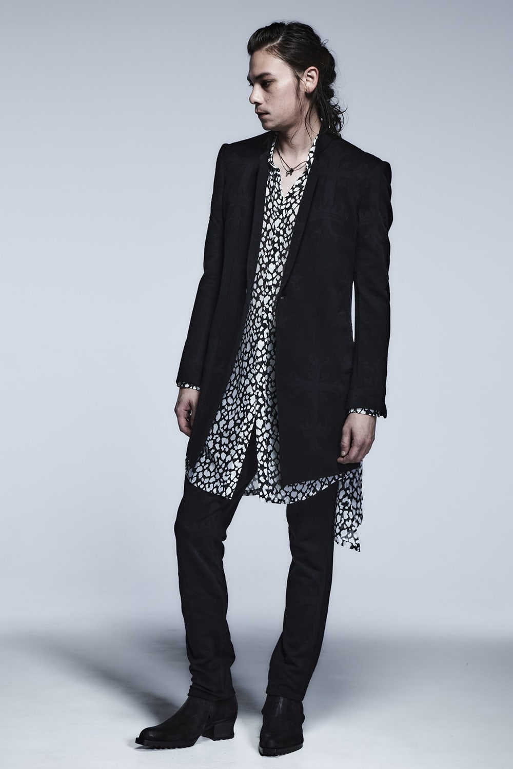 Stand Collar Jacket Black