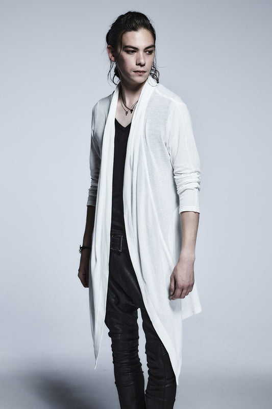 Shawl Cardigan White