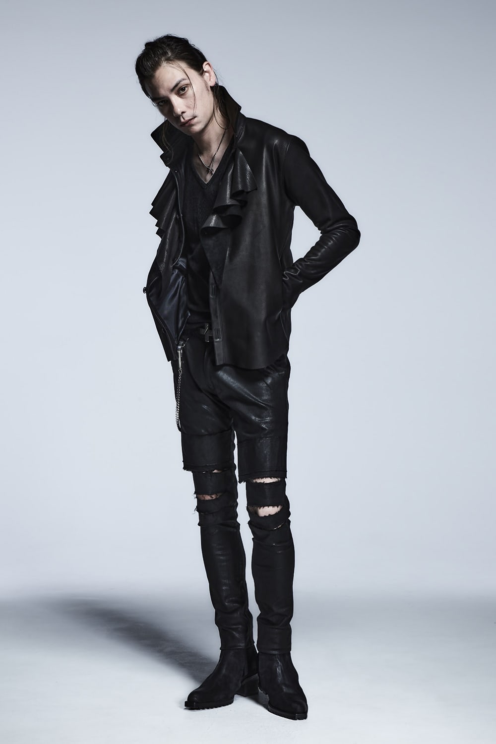 フリル シャツ ブルゾン