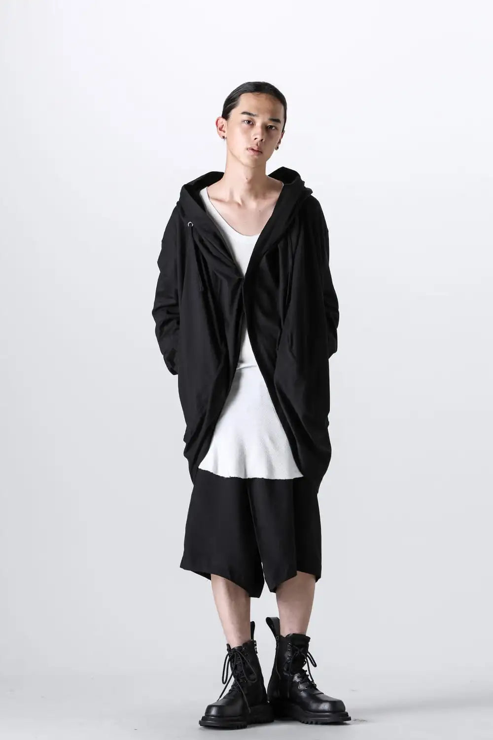 Cotton / Modal Jersey Long Cardigan