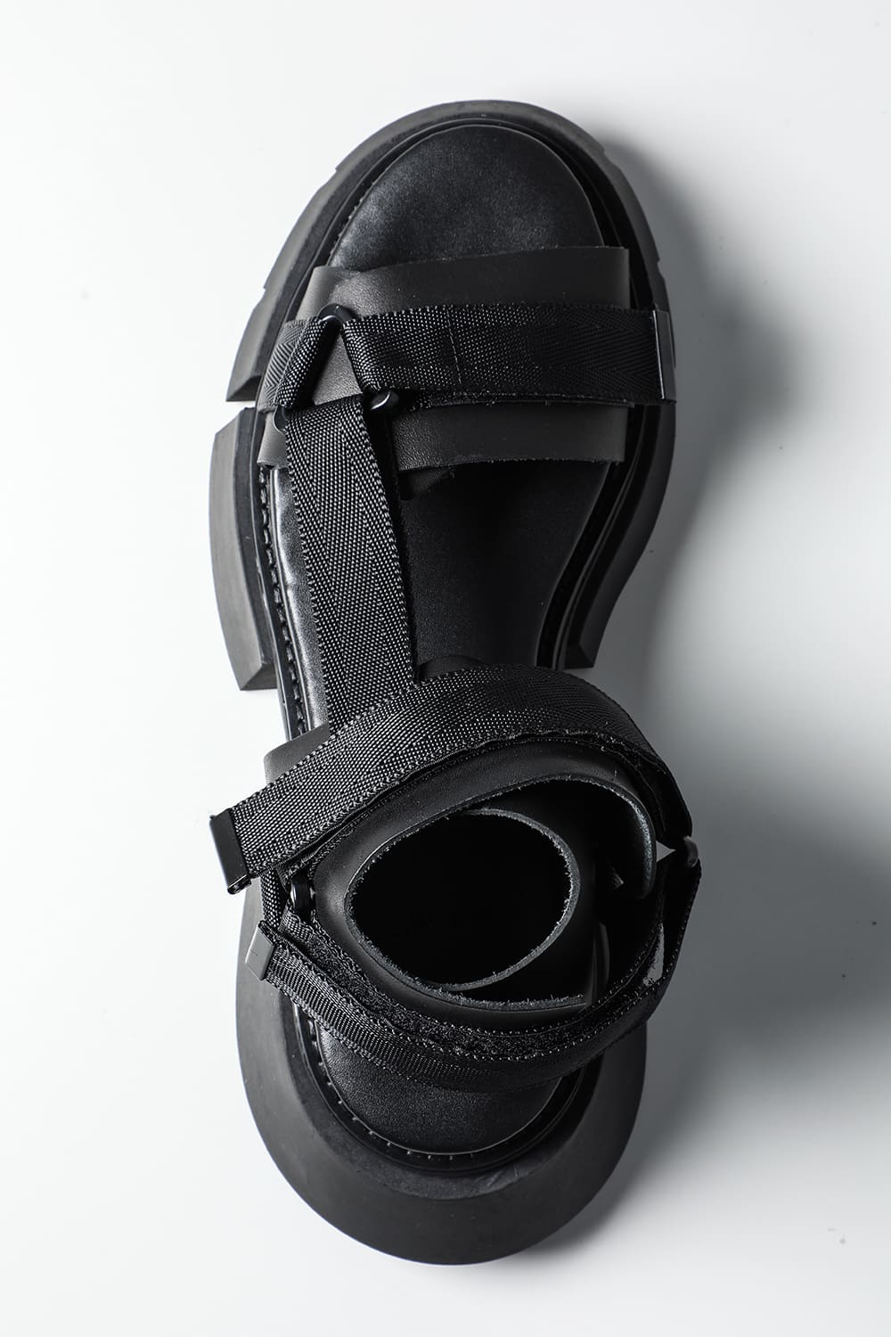 Poly Strap Over Sandal Black