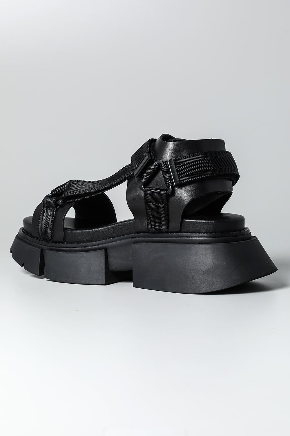 Poly Strap Over Sandal Black