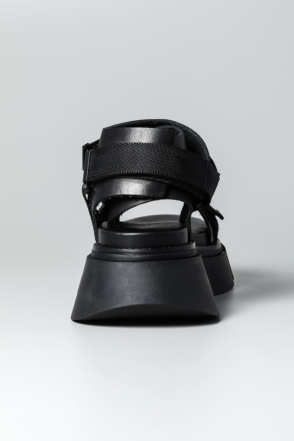 Poly Strap Over Sandal Black