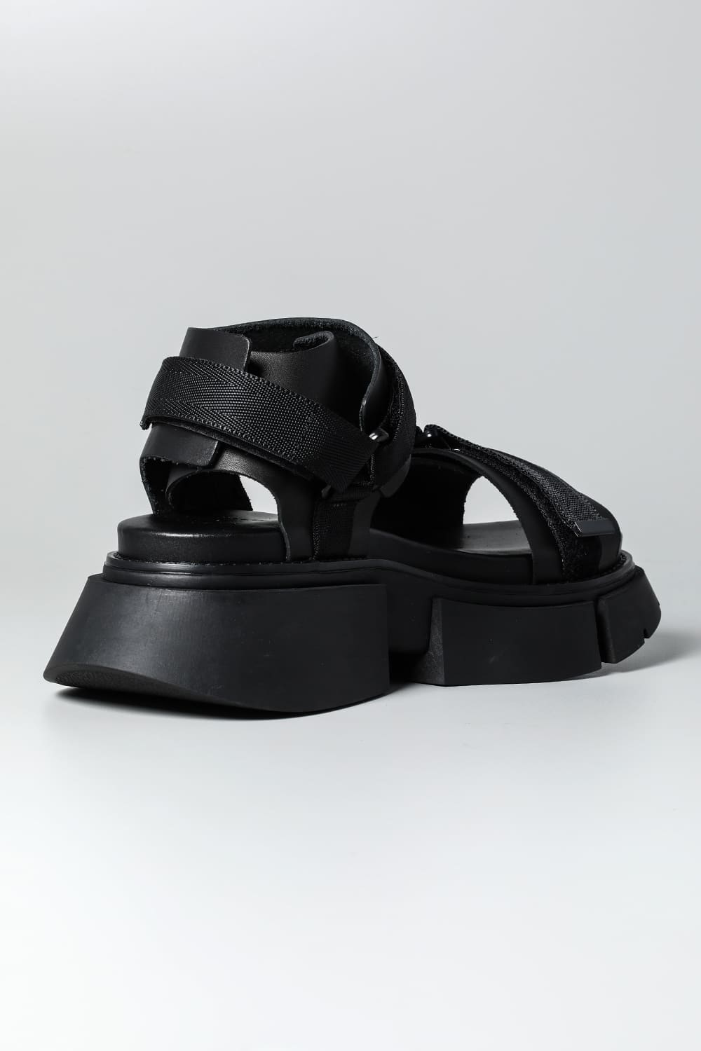 Poly Strap Over Sandal Black