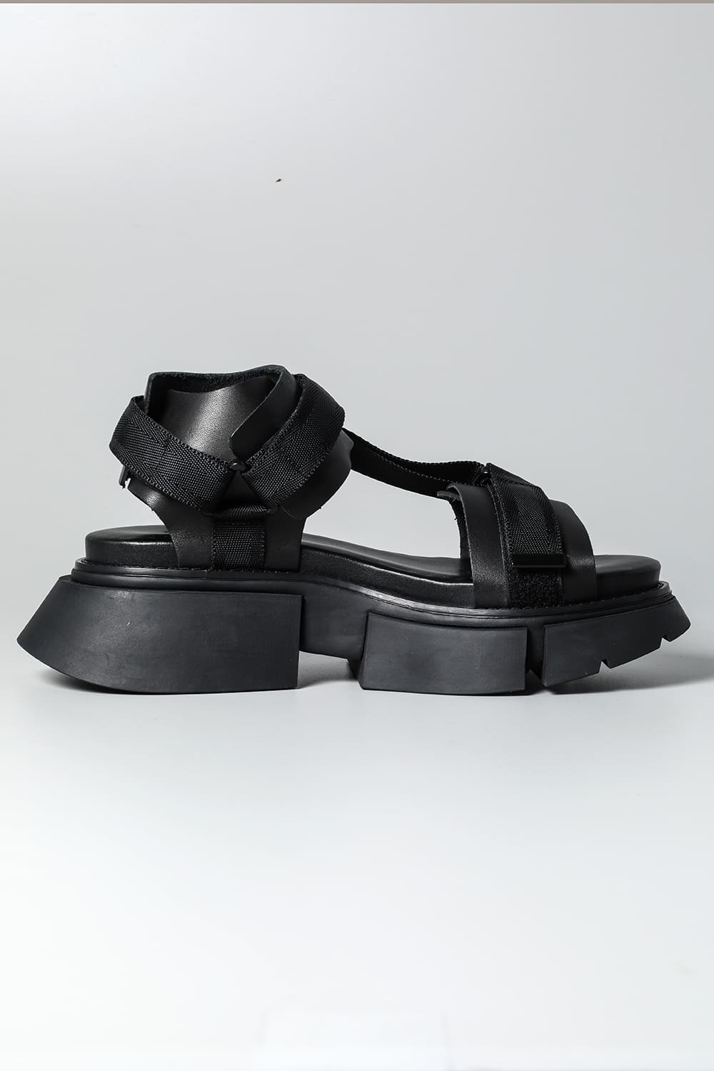 Poly Strap Over Sandal Black