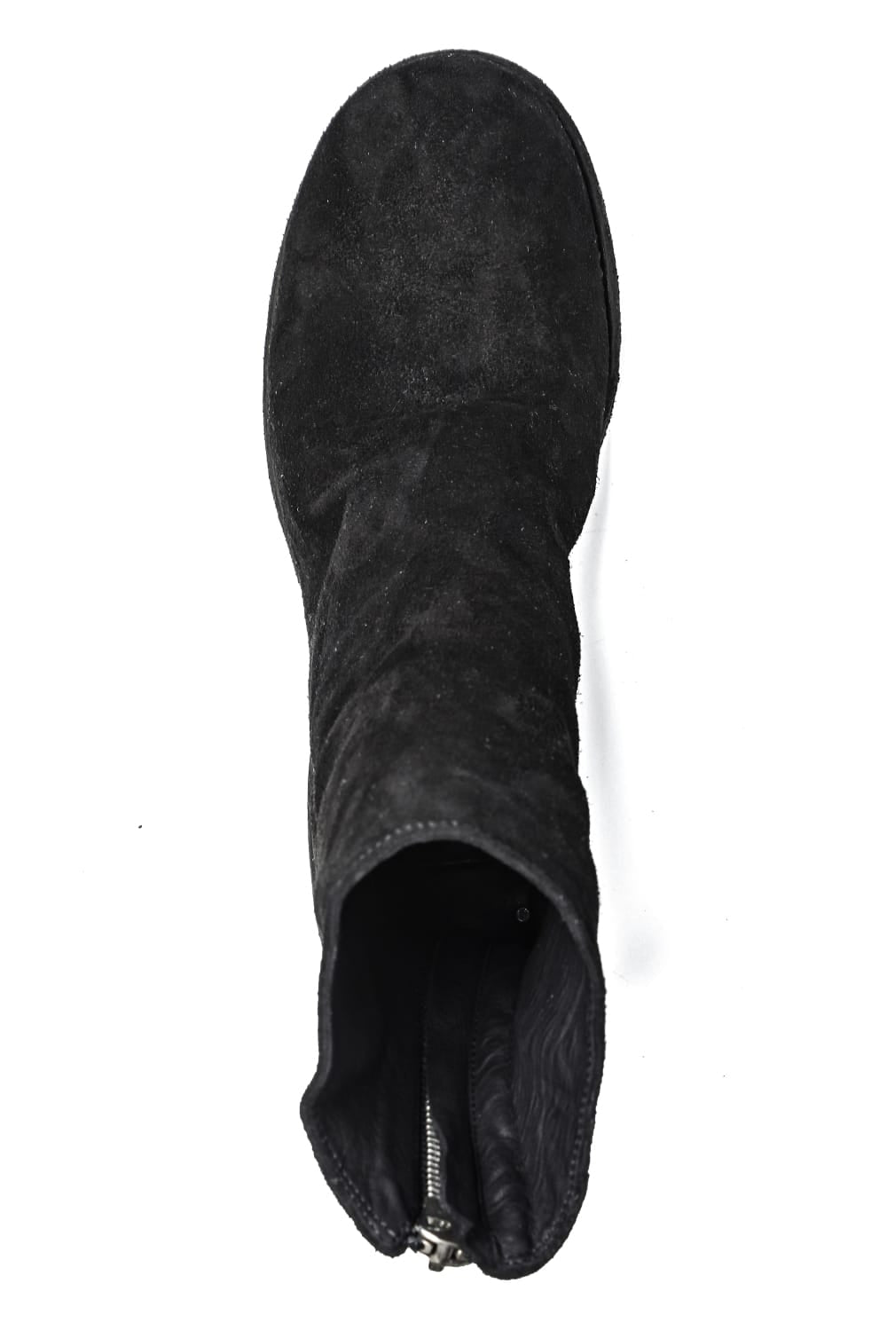 Back Zip Boots Double Sole Wide Model - Horse Reverse Leather