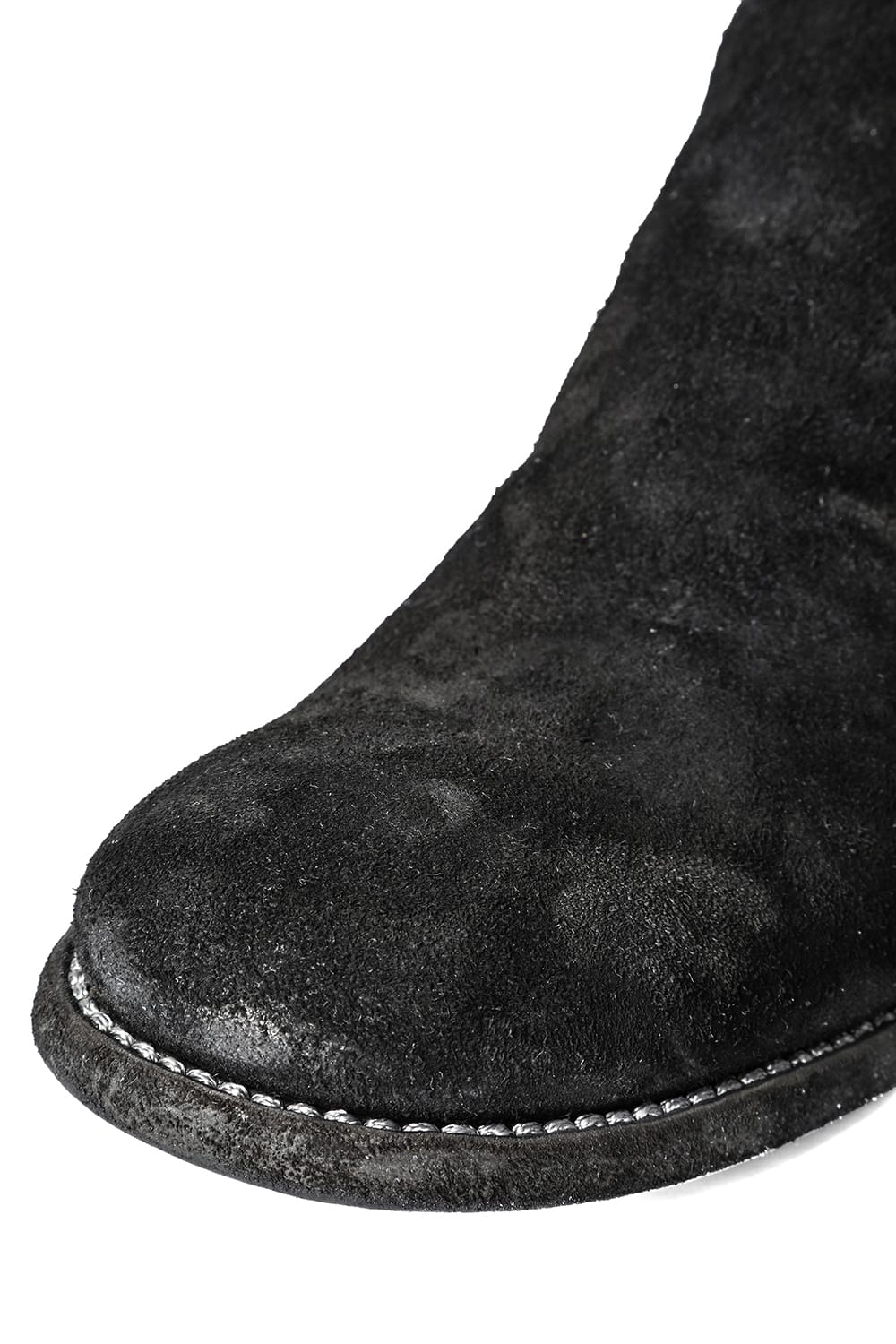 Back Zip Boots Double Sole Wide Model - Horse Reverse Leather