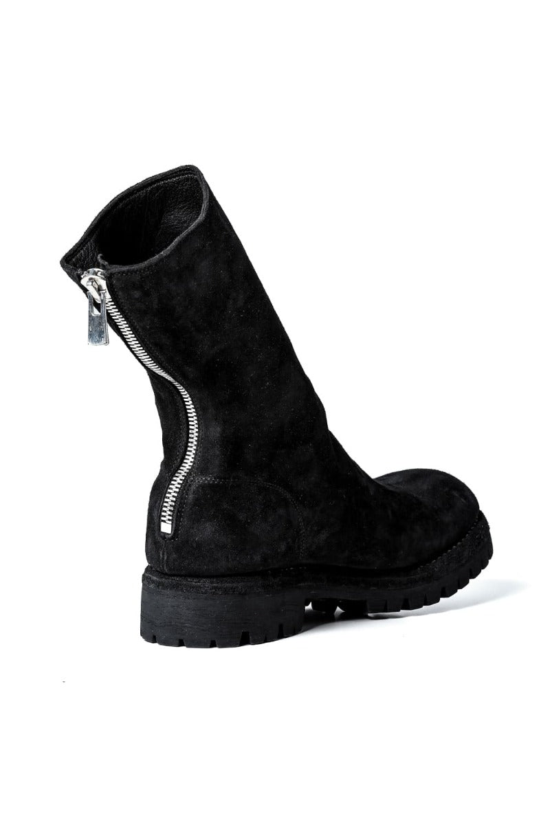 Back Zip Boots Sole Rubber - Baby Buffalo Reverse