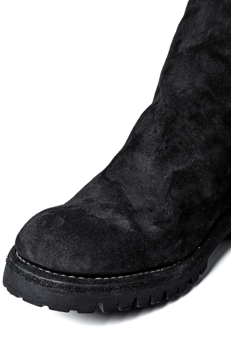 Back Zip Boots Sole Rubber - Baby Buffalo Reverse