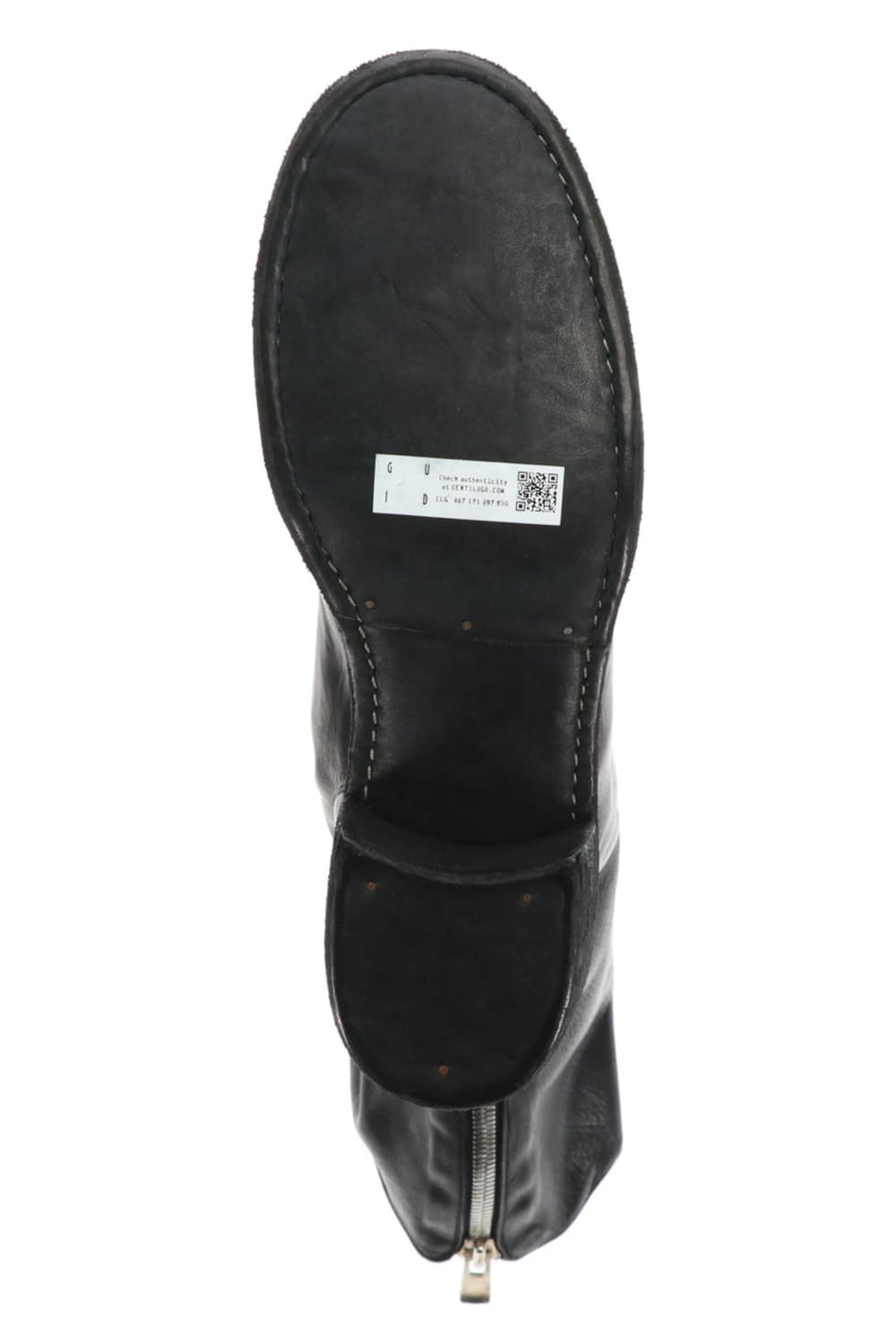 Long Back Zip Boots Calf Full Grain Leather