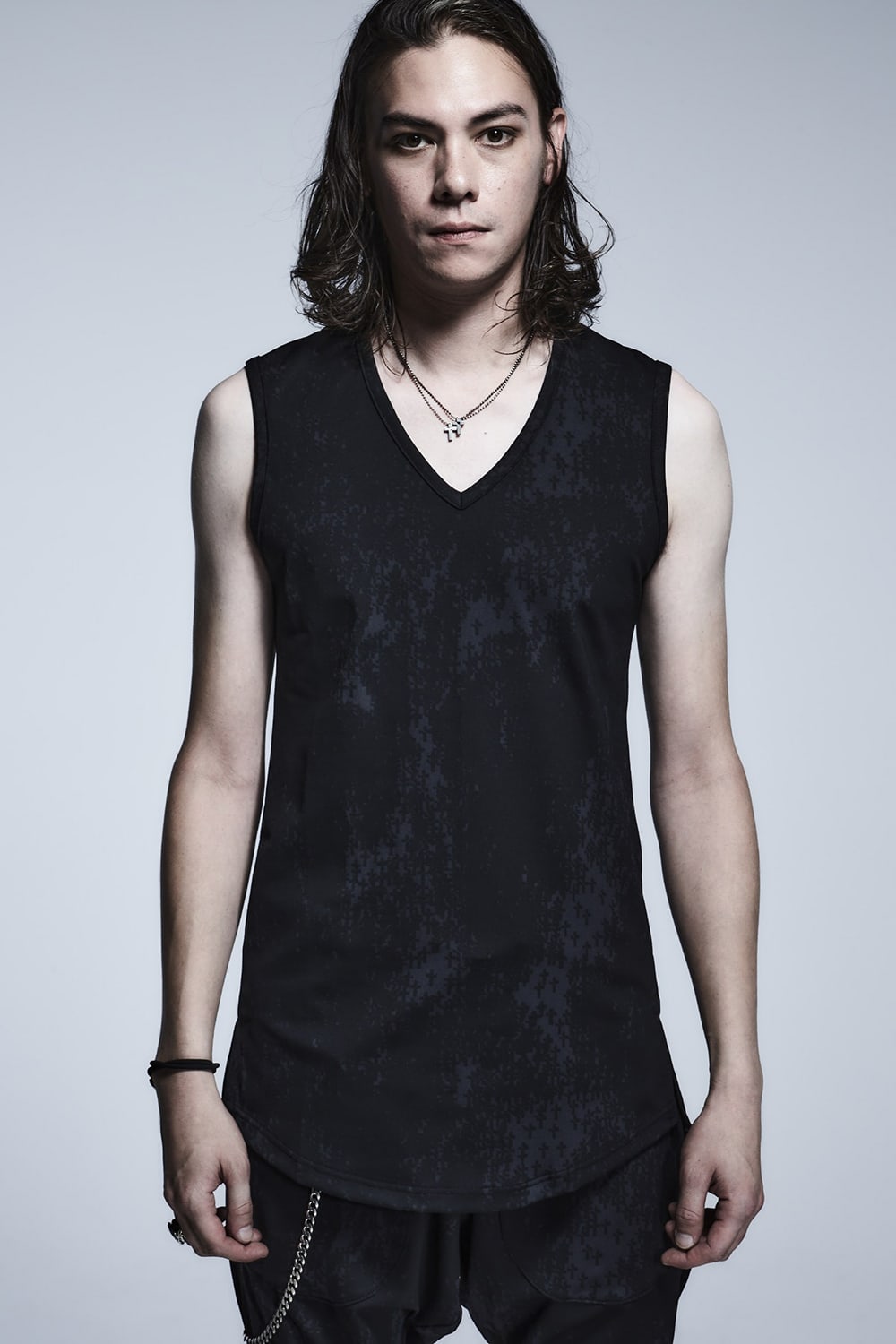 Cross Dot LongTankTop