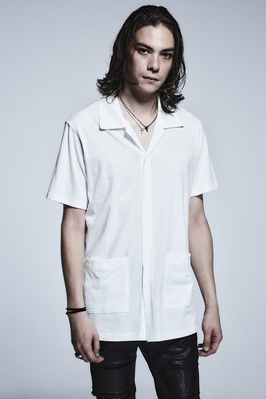 PullOver KAIKIN Shirts(Shadow Rose Print) White