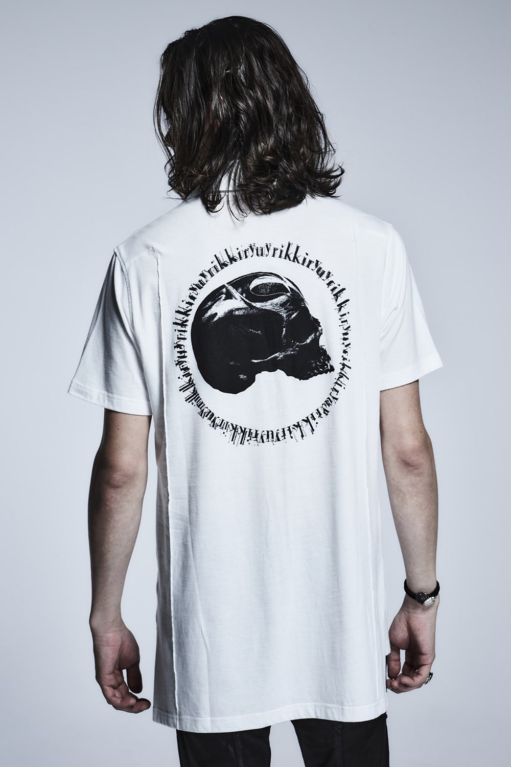 プルオーバー カイキン シャツ(スカル プリント) White