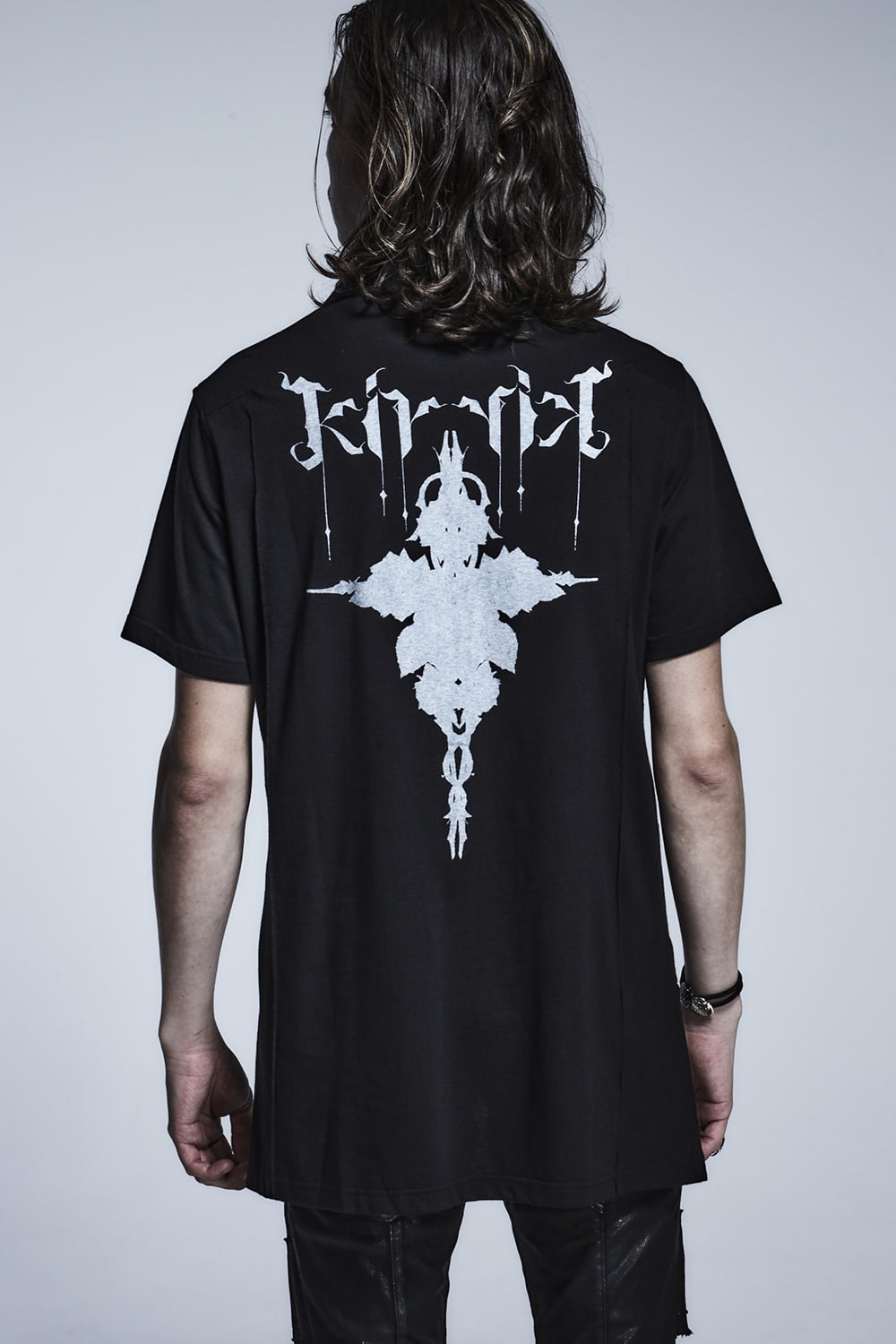 プルオーバー カイキン シャツ(シャドー ローズ プリント) Black