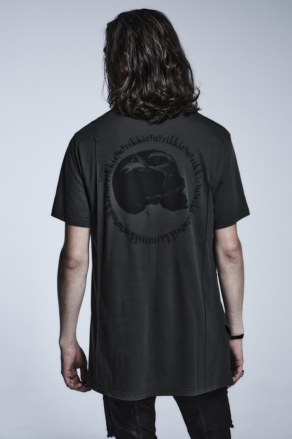 プルオーバー カイキン シャツ(スカル プリント) Grey