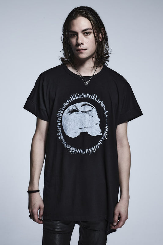 DropShoulderT-Shirts(Skull PRINT) Black
